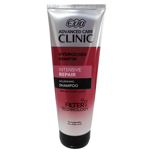 Eva Hair Clinic Keratin Shampoo 230ml for hair strengthening and repair
