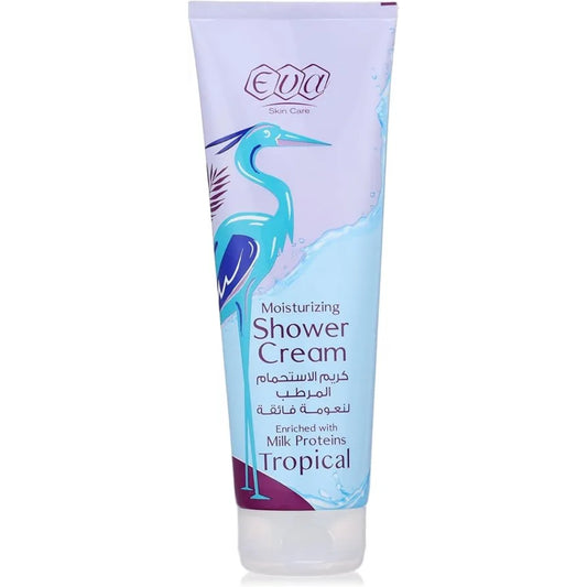 Eva Skin Care Moisturizing Shower Cream Tropical 250ml for body hydration
