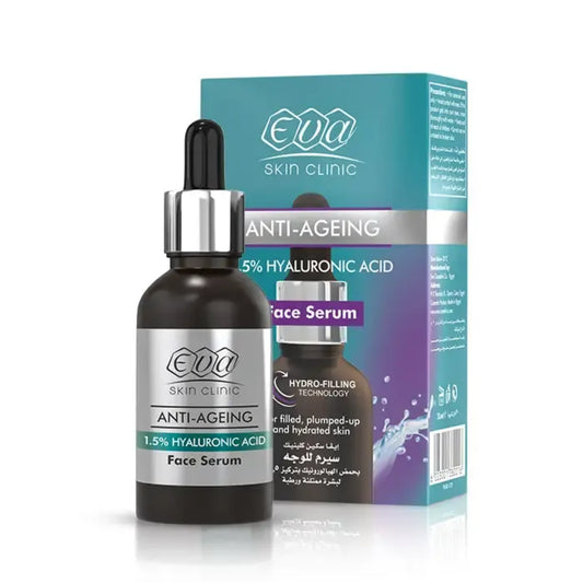 Eva Skin Clinic Hyaluronic Acid Facial Serum 30ml for deep hydration
