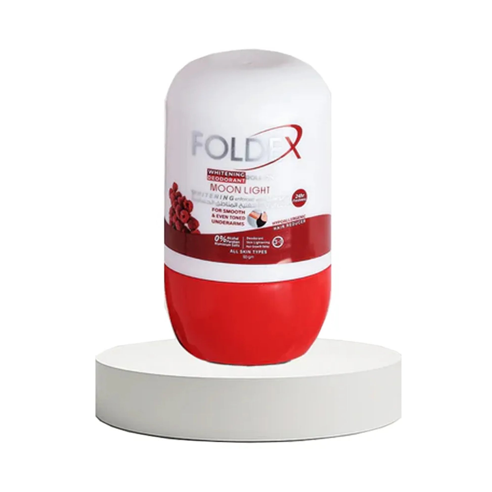 Foldex Whitening Deodorant Roll-On 60ml for underarm brightening

