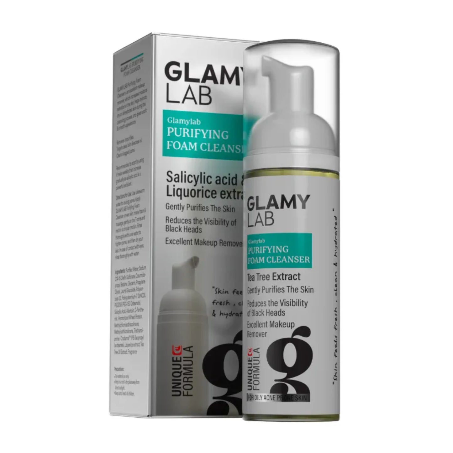 Glamy Lab Purifying Cleanser Foam 150ml for deep cleansing
