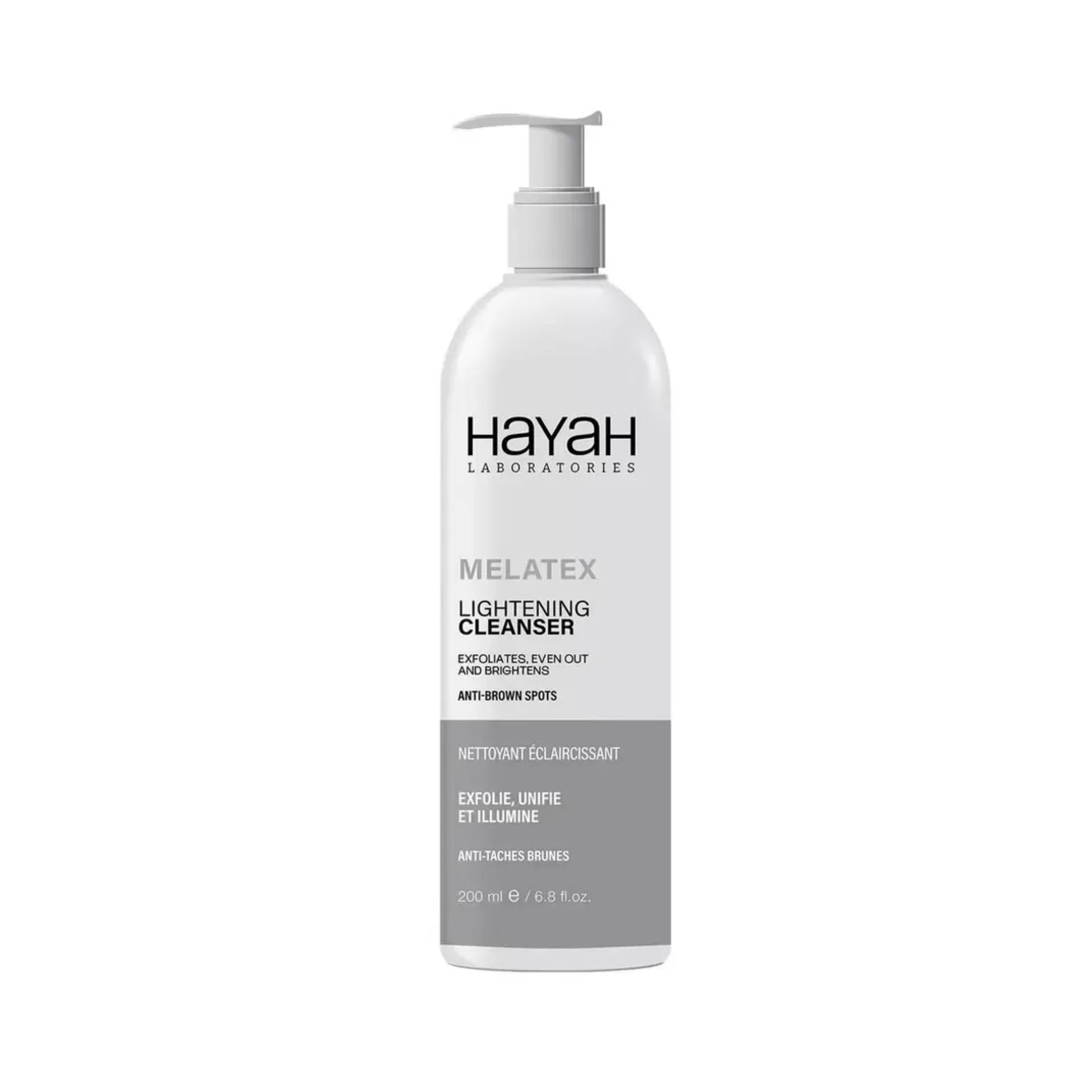 Hayah Melatex Lightening Cleanser 200ml for skin brightening
