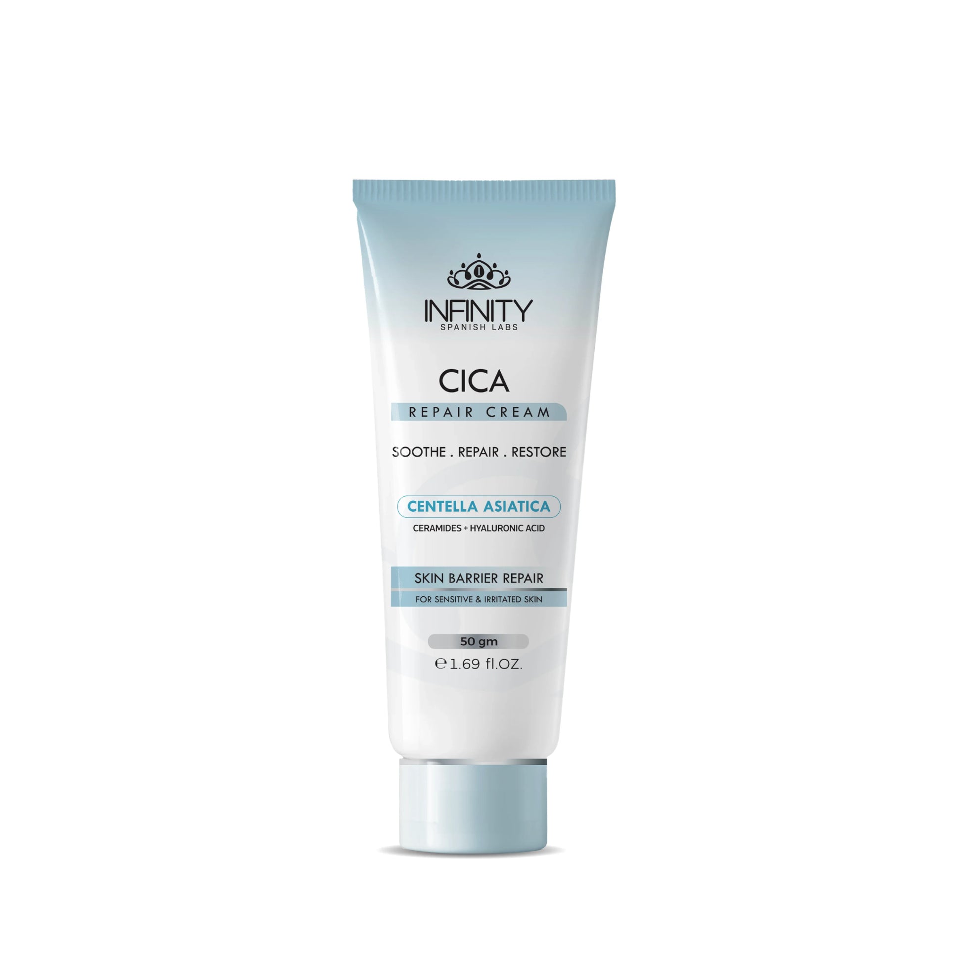 Infinity Cica Repair Cream 50gm for skin repair and soothing

