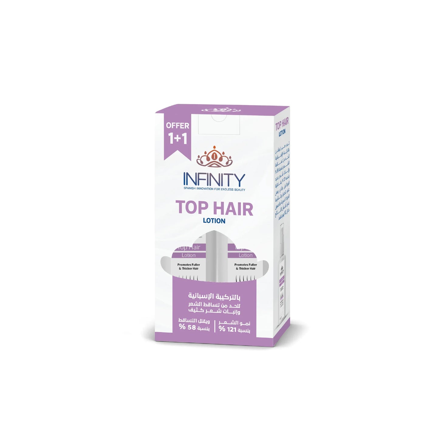 Infinity Top Hair Lotion 120ml for hair strengthening and growth
