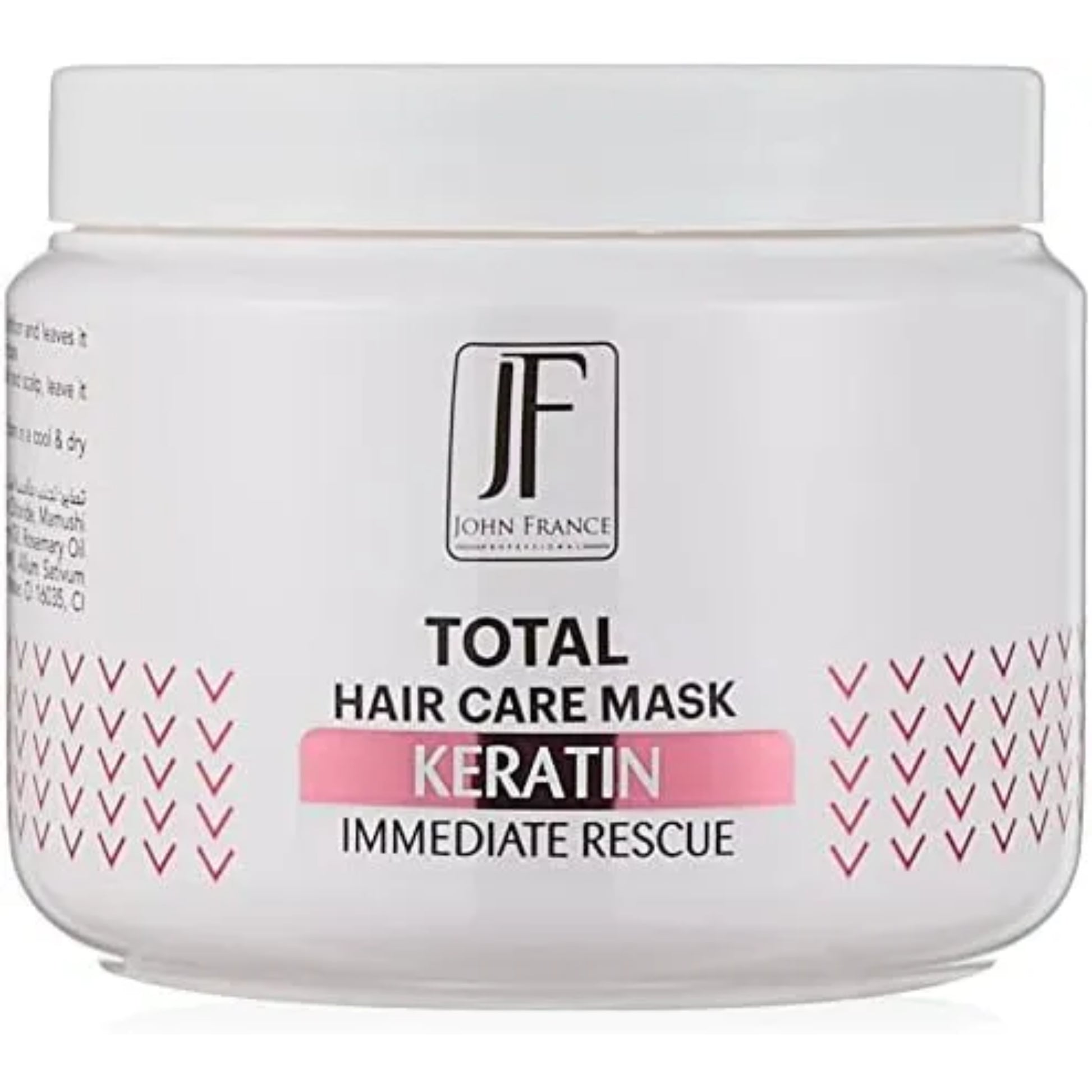 John France Hair Care Mask Keratin 600ml for deep conditioning
