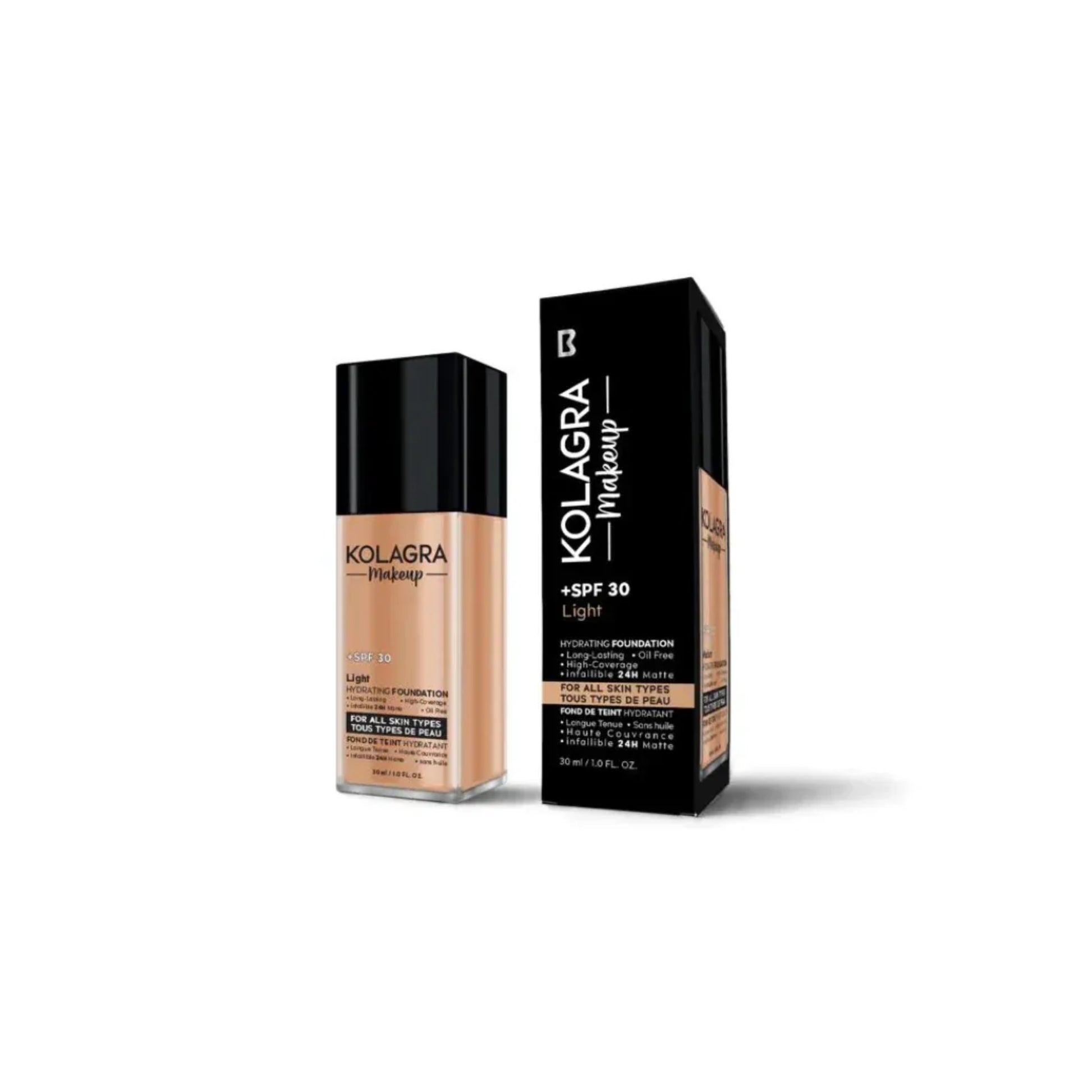 Kolagra Makeup Foundation SPF30+ Medium 30ml for even skin tone
