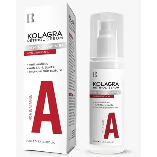 Kolagra Retinol Serum Rich V.C 30ml for anti-aging
