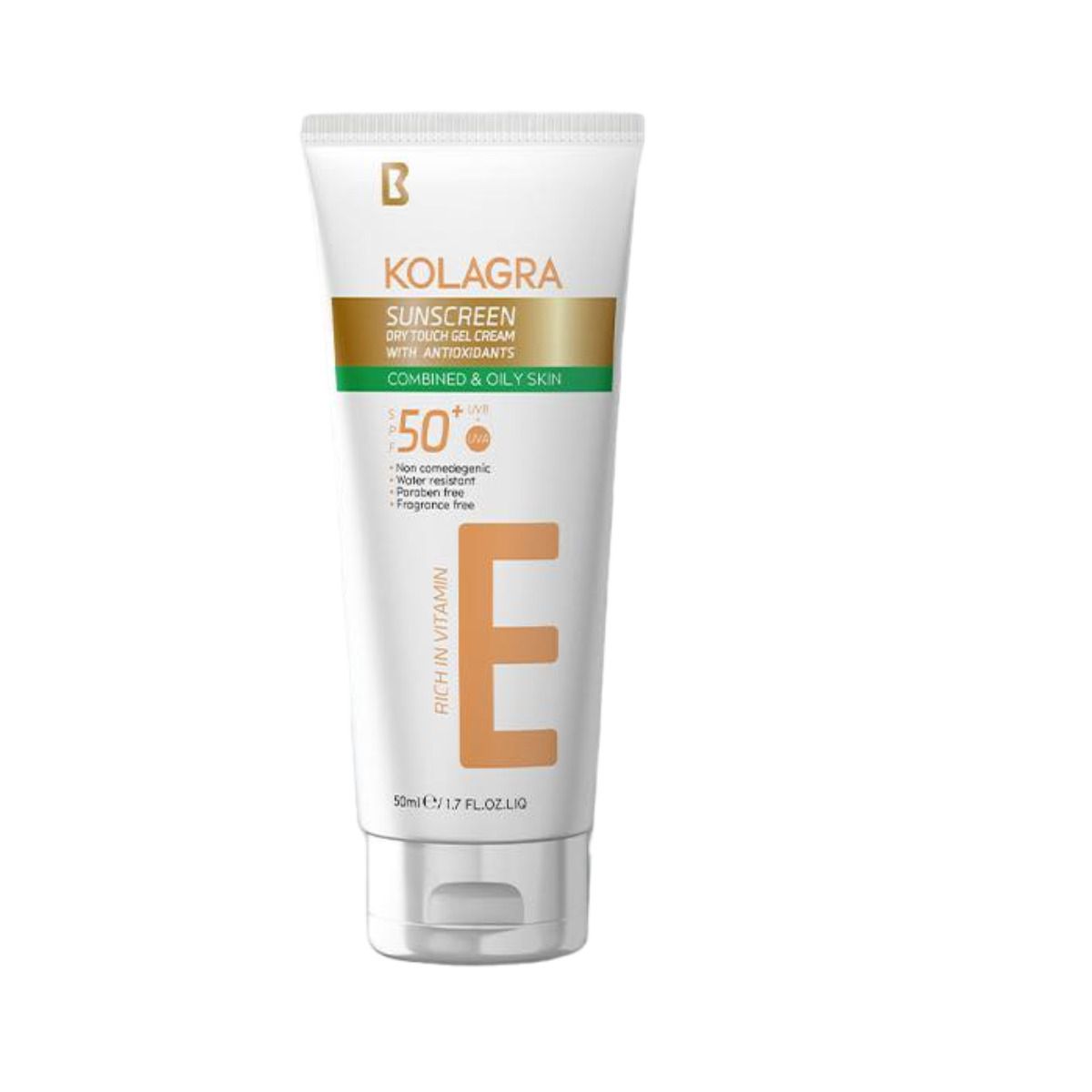 Kolagra Sunscreen Gel Cream SPF 50 - 50ml - جل كريم كولاجرا للحماية من الشمس بعامل حماية 50 | Lumella
