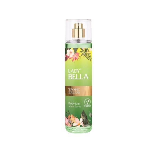 Lady Bella Body Mist Tropic Breeze 200ml for refreshing fragrance
