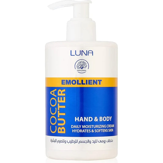 Luna Hand & Body Cream with Cocoa Butter 300gm for deep hydration
