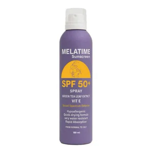 Melatime Sunscreen SPF50+ Spray 150ml for sun protection
