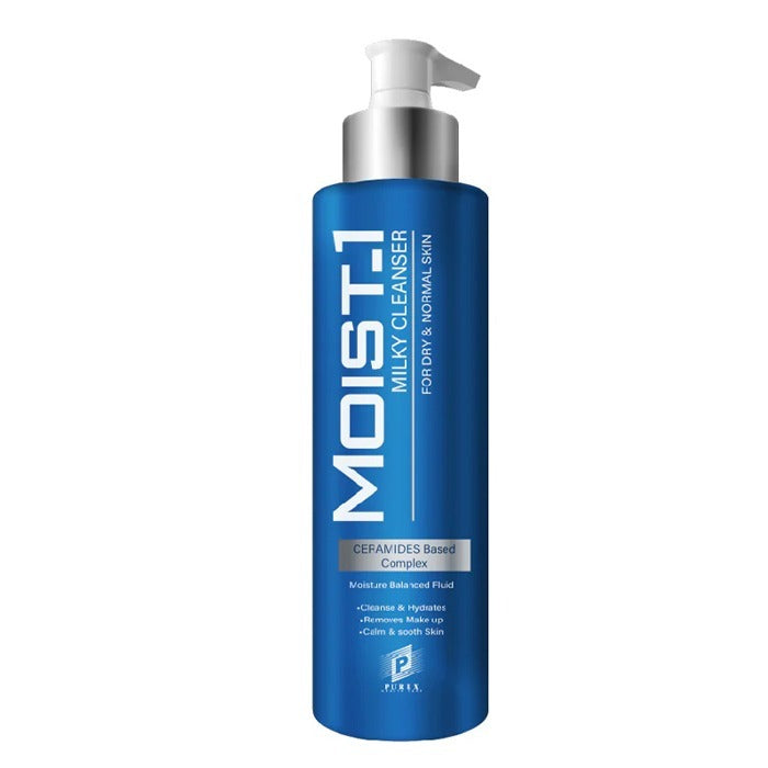 Moist-1 Milky Cleanser 200ml - غسول مويست-1 الحليبي لتنظيف لطيف وترطيب البشرة | Lumella
