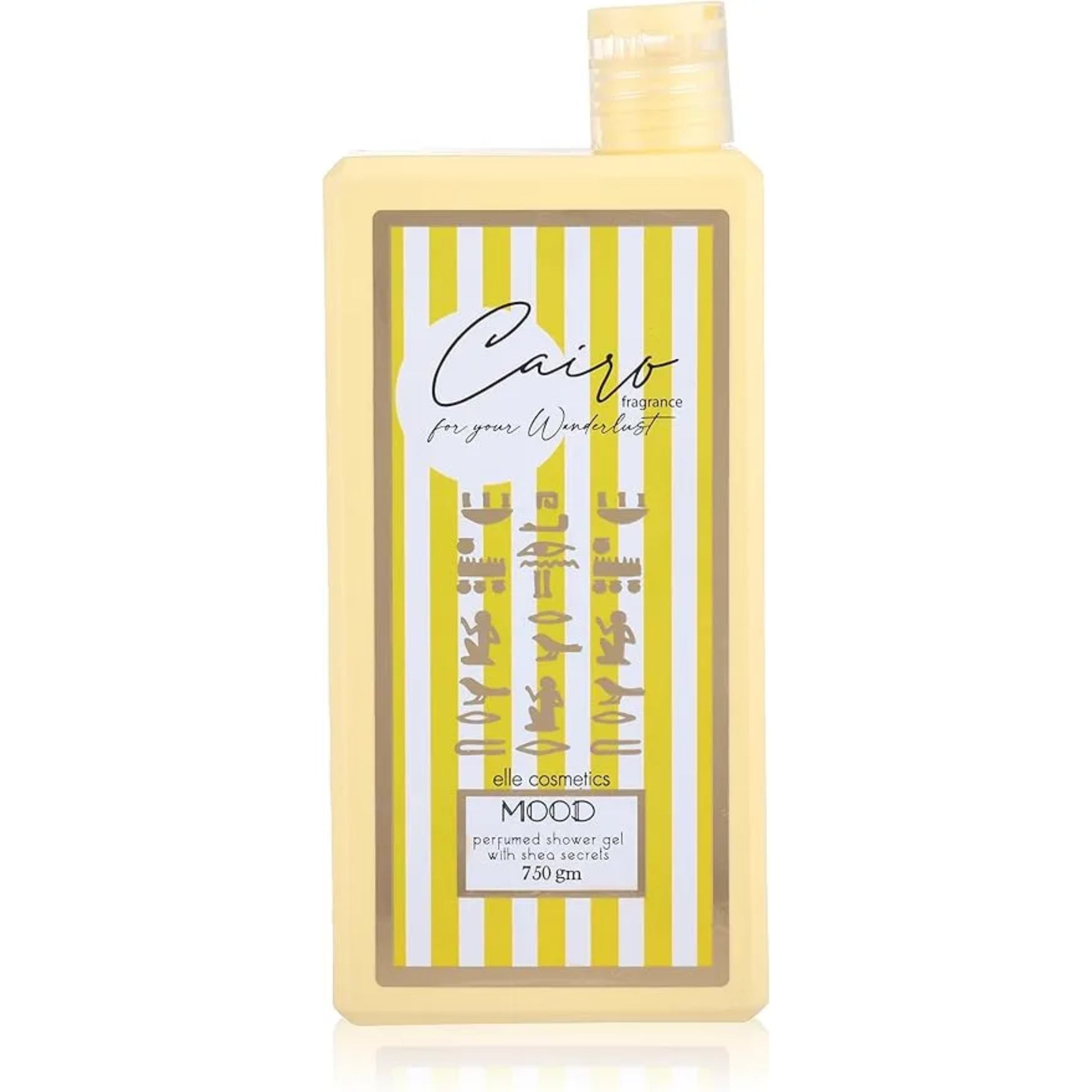 Mood Shower Gel Cairo Yellow 750ml for refreshing body cleansing
