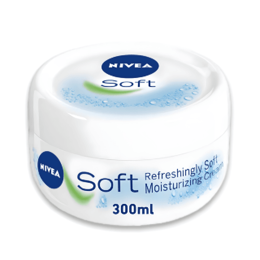 NIVEA Soft Moisturizing Cream 300ml - كريم نيفيا سوفت للترطيب العميق للبشرة والجسم | Lumella
