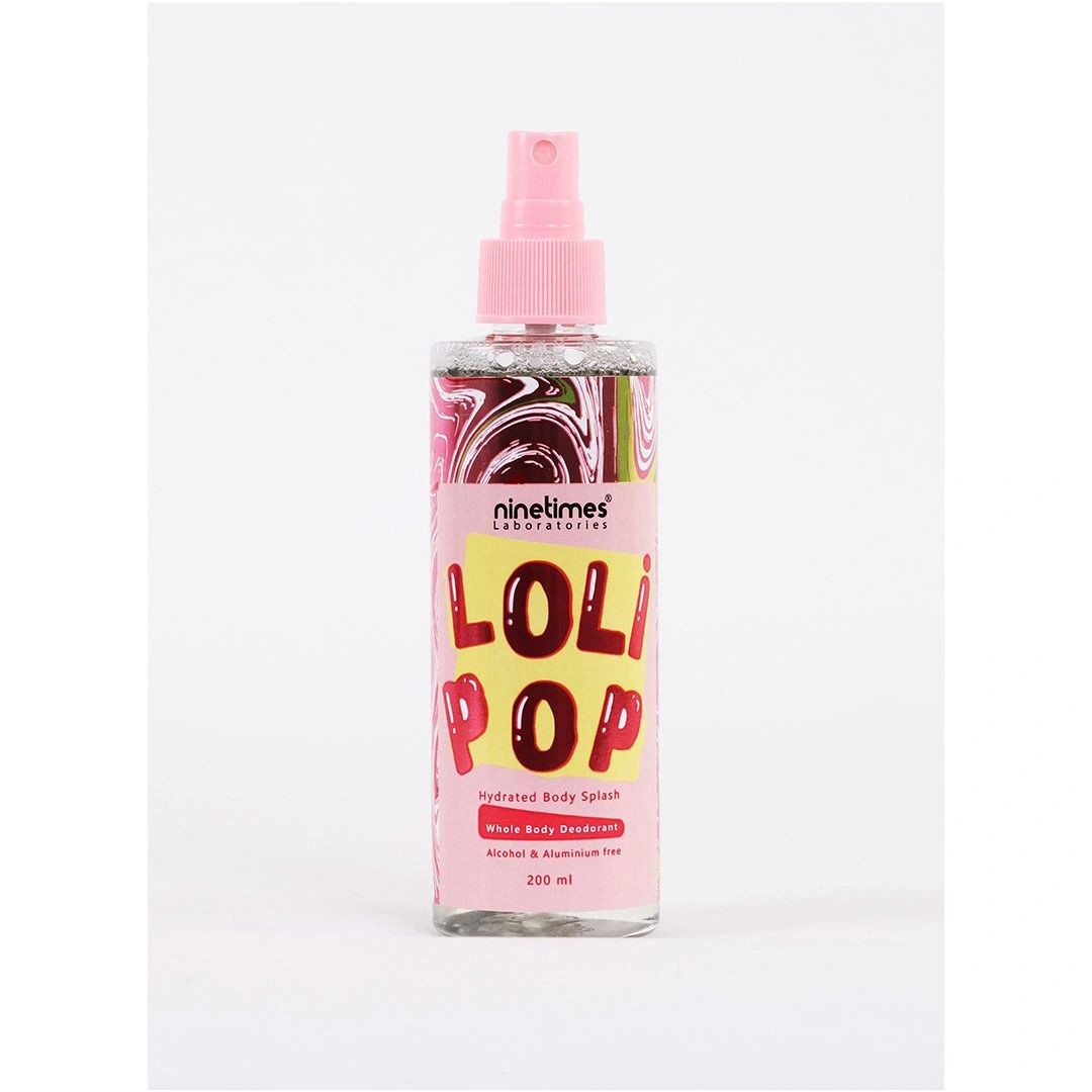Ninetimes Body Splash Lollipop 200ml - بودي سبلاش ناين تايمز برائحة اللوليبوب المنعشة | Lumella
