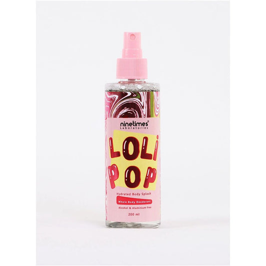 Ninetimes Body Splash Lollipop 200ml - بودي سبلاش ناين تايمز برائحة اللوليبوب المنعشة | Lumella

