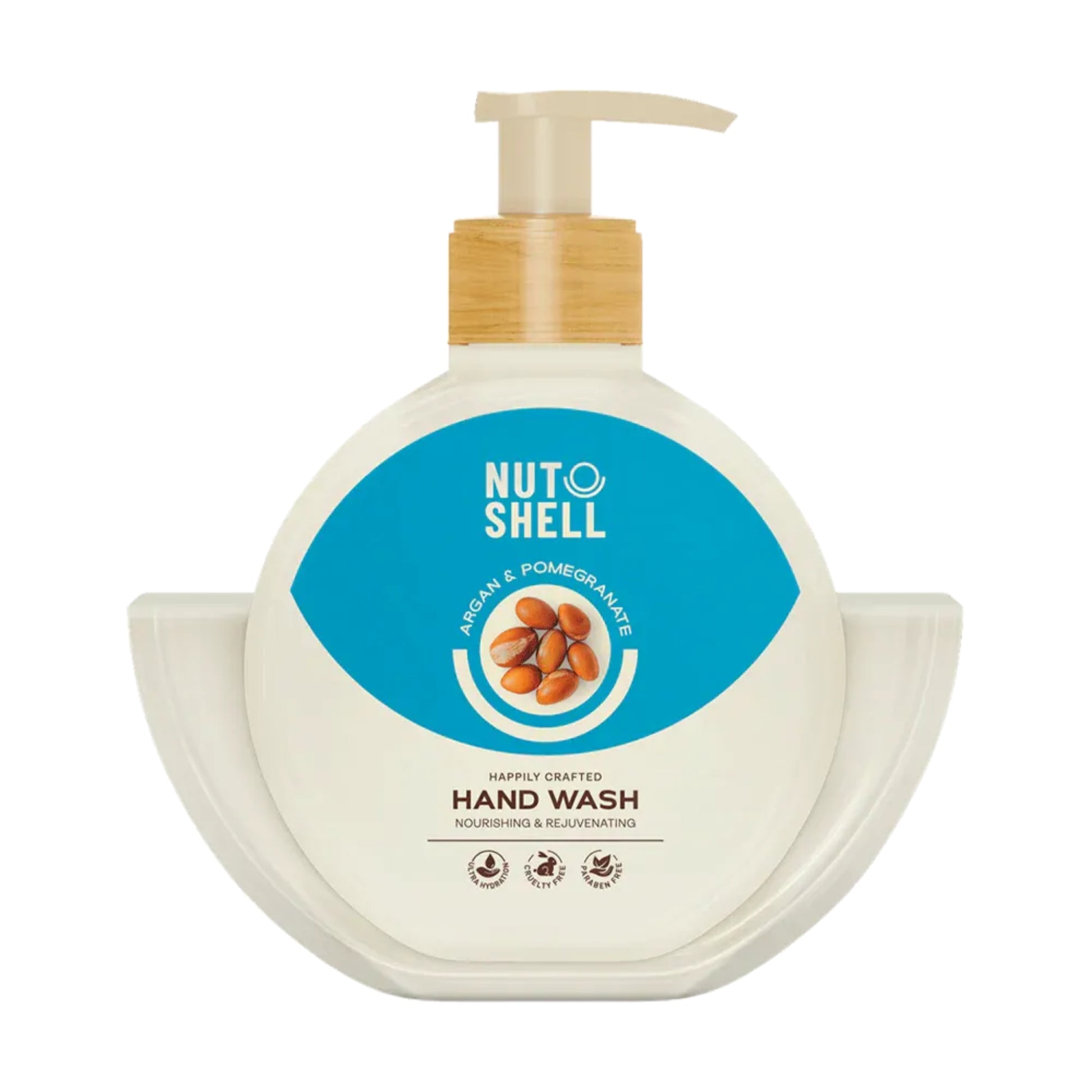 Nutshell Argan & Pomegranate Hand Wash 375ml for gentle cleansing
