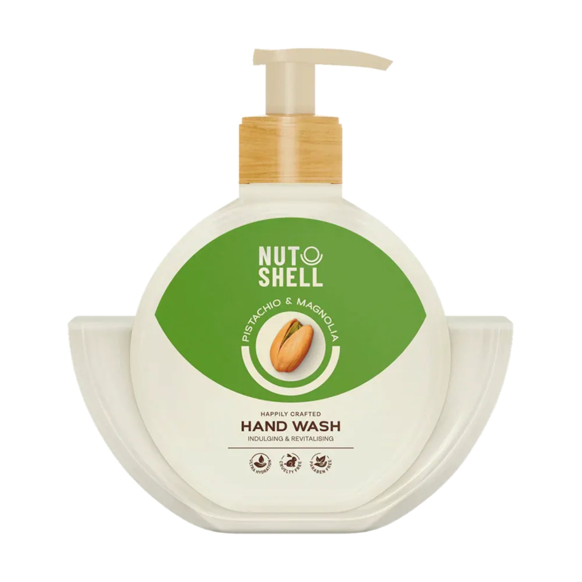 Nutshell Pistachio & Magnolia Hand Wash 375ml for gentle hand cleansing
