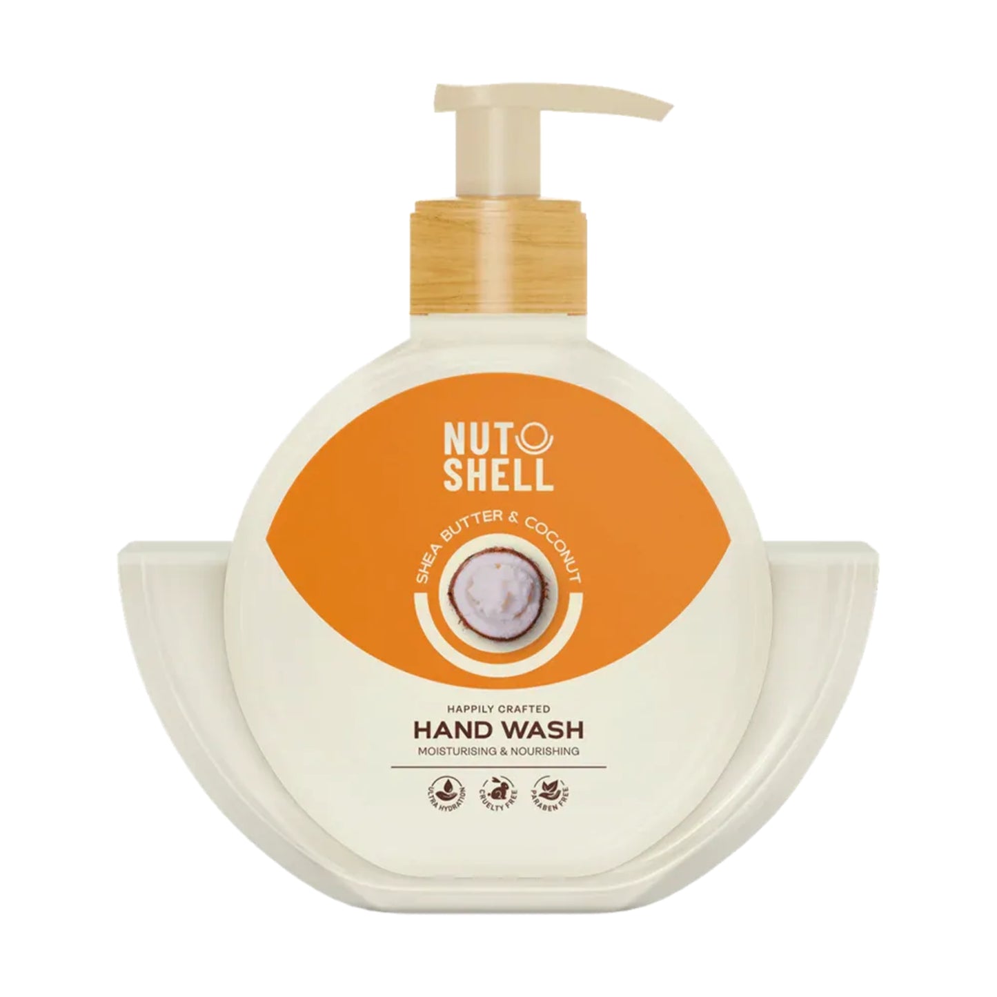 Nutshell Shea Butter & Coconut Hand Wash 375ml for gentle hand cleansing
