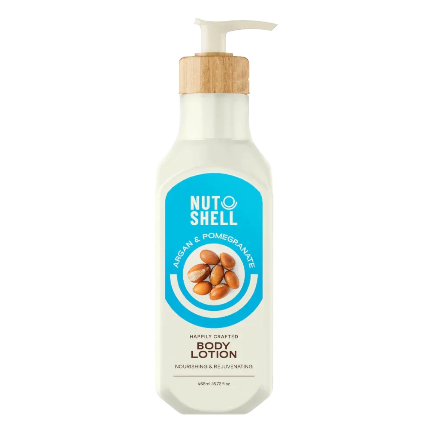 Nutshell Argan & Pomegranate Body Lotion 465ml for deep hydration
