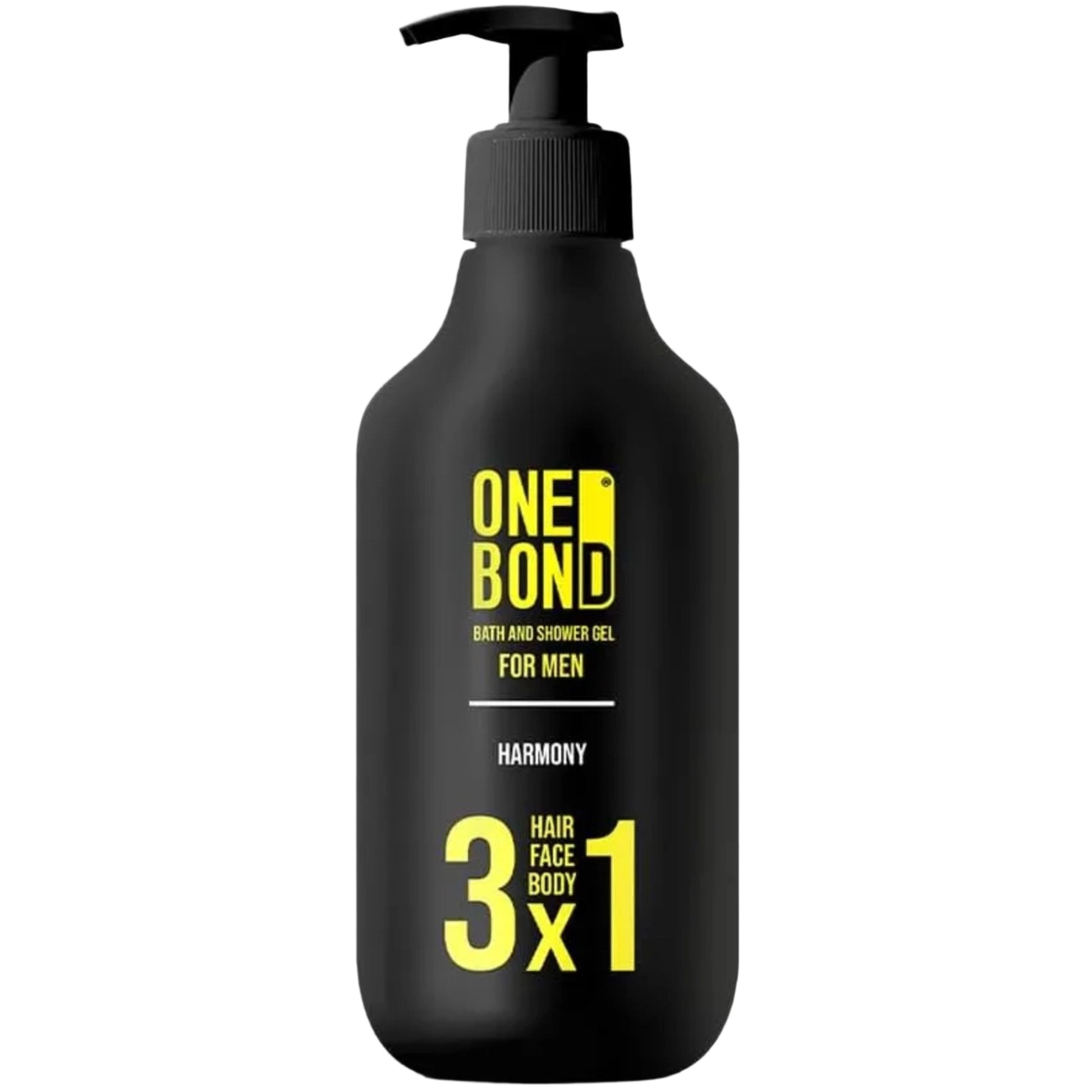 One Bond Harmony 3×1 Multi-Purpose Shower Gel 500ml for hair face and body cleansing
