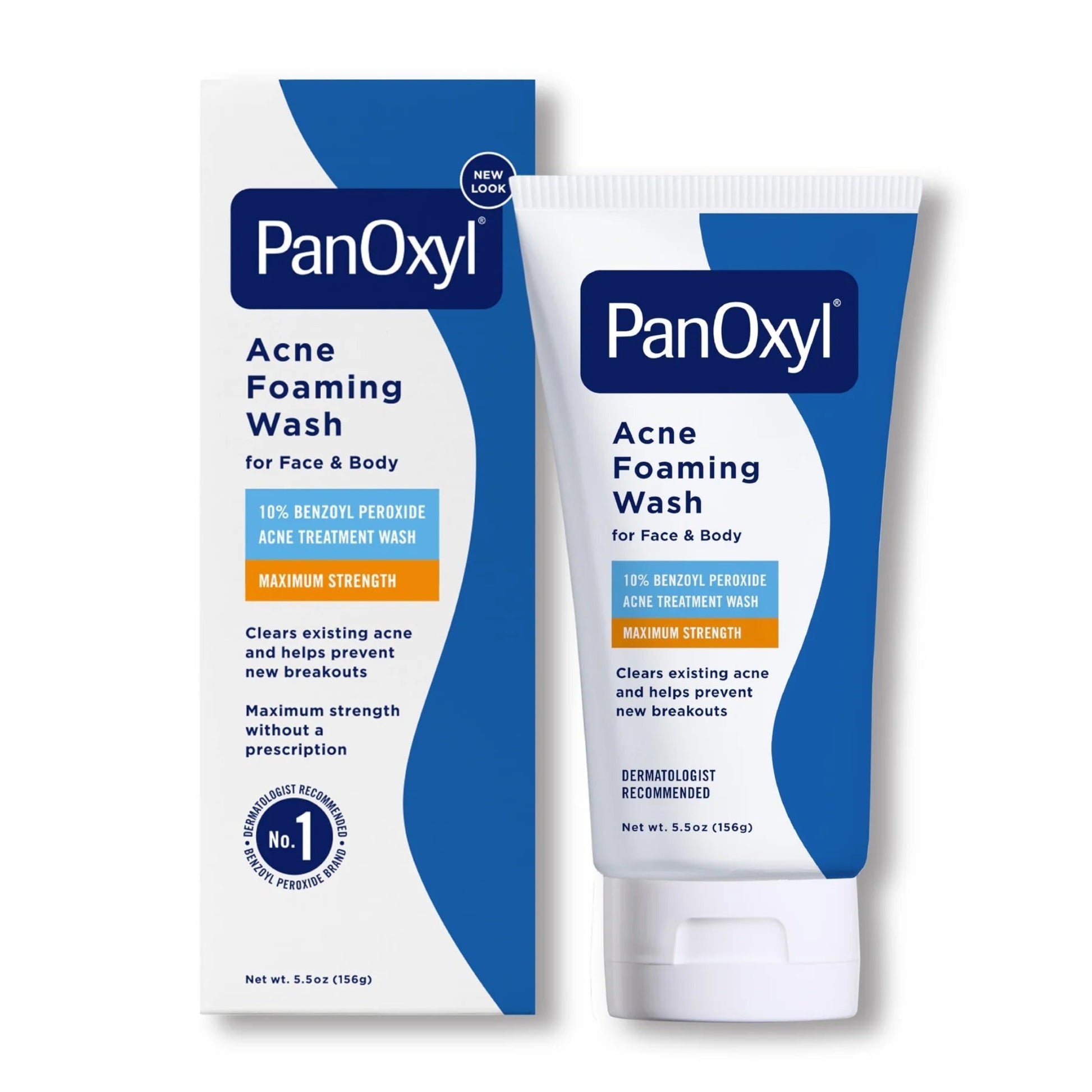 PanOxyl Acne Foaming Wash packaging on a white background