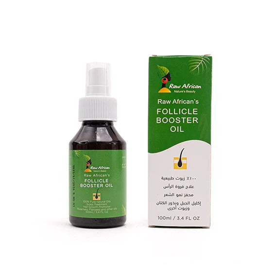 Raw African Follicle Booster Oil 100ml - زيت راو أفريكان لتعزيز بصيلات الشعر ونموه الصحي | Lumella
