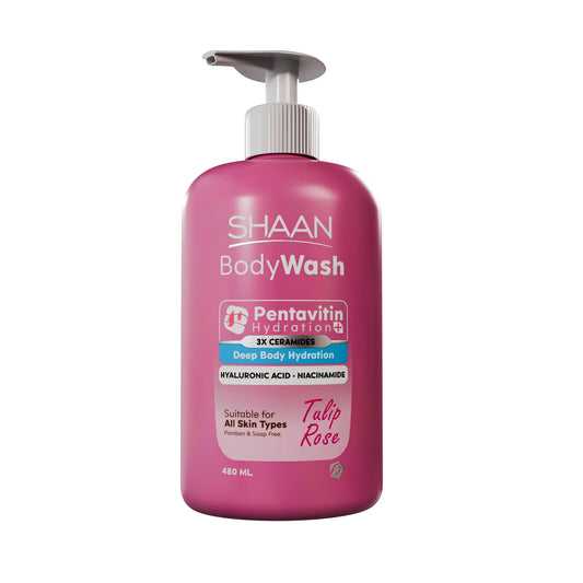 Shaan Hydrating Body Wash 480ml for skin hydration
