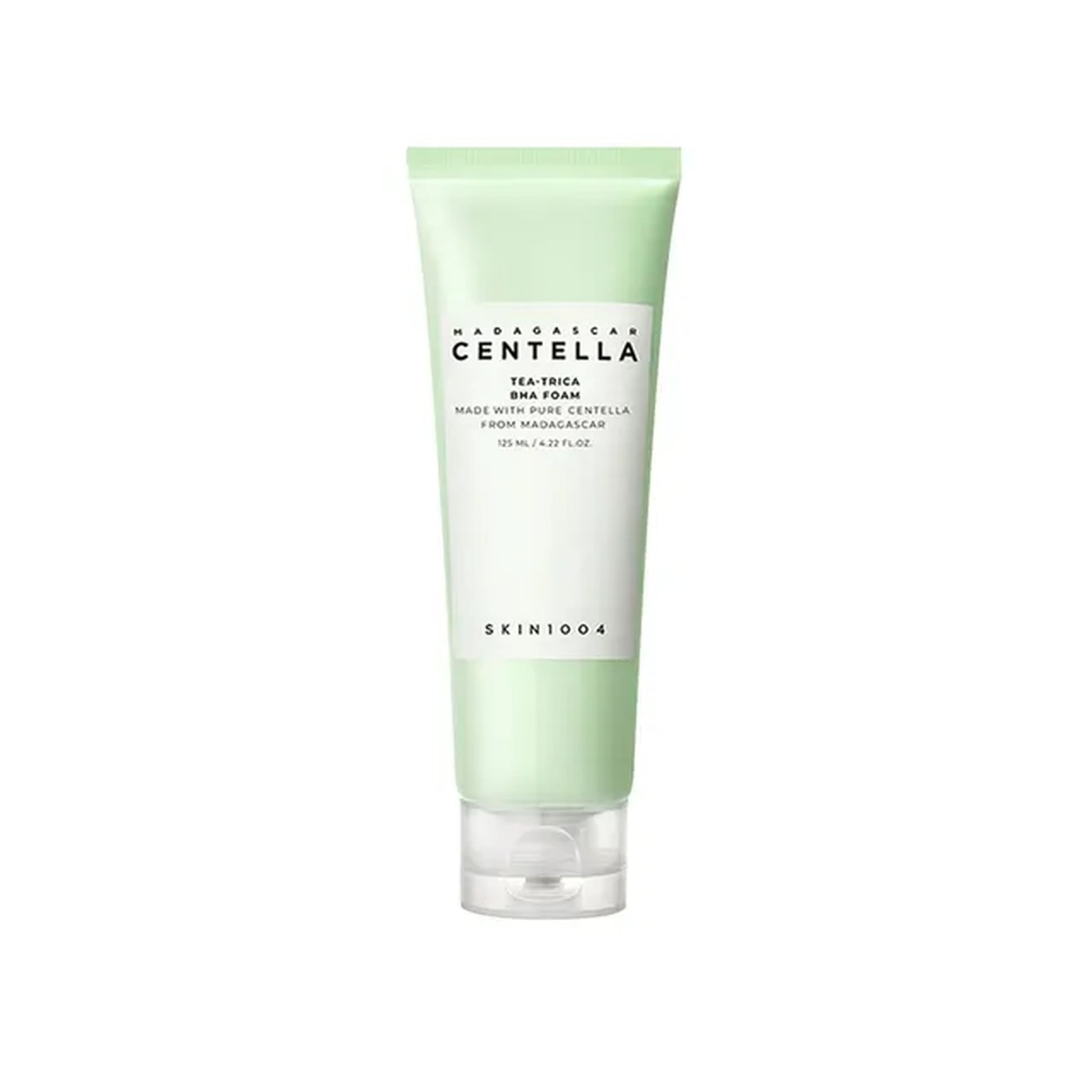 Skincare tube labeled 'Centella' on a white background