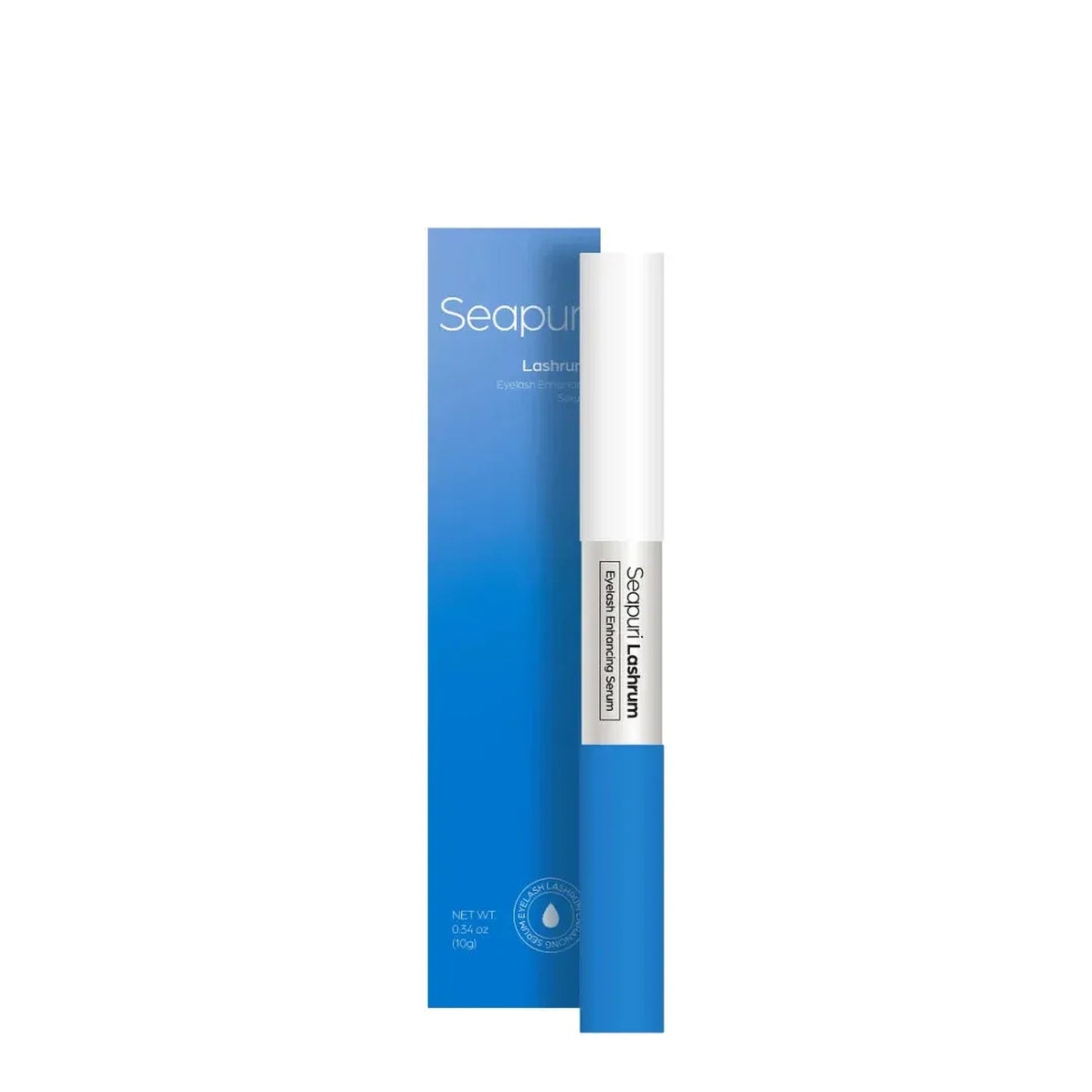 Seapur eyelash product with blue packaging on a white background