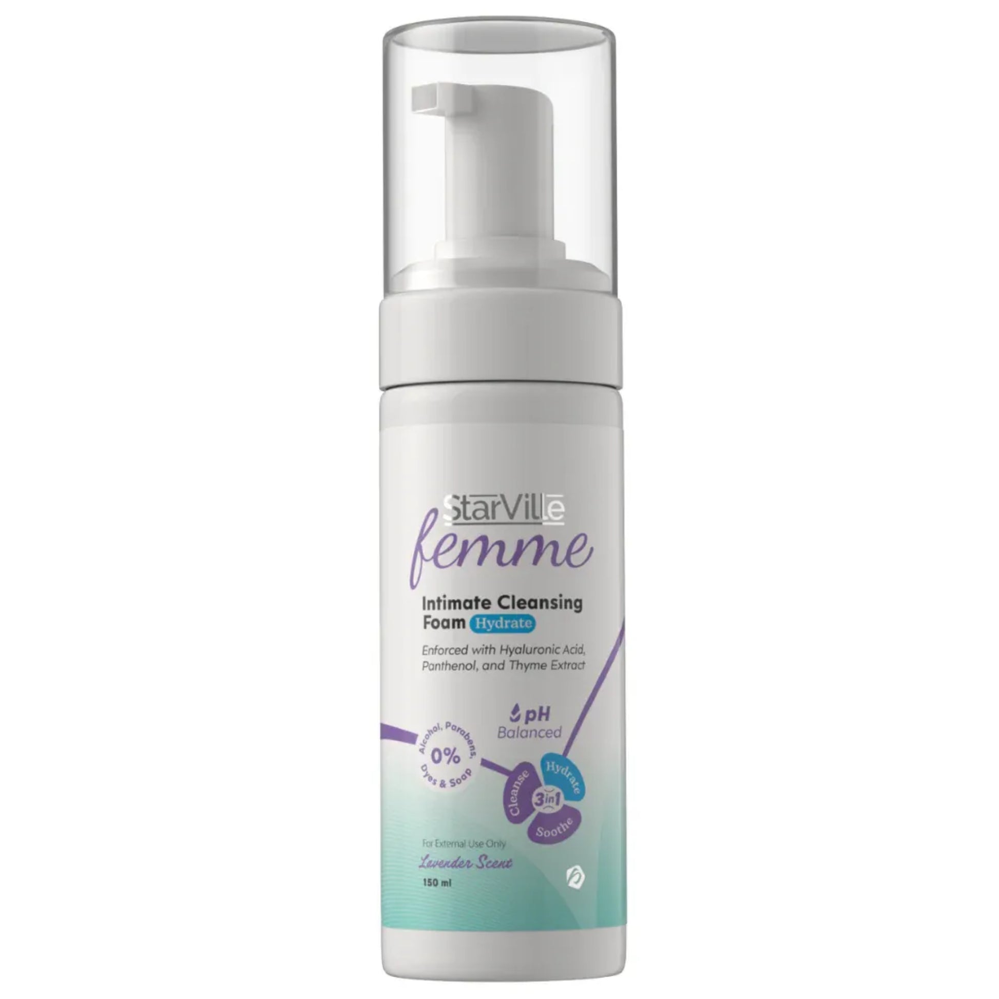 StarVille Femme Intimate Cleansing Foam 150ml for intimate hygiene
