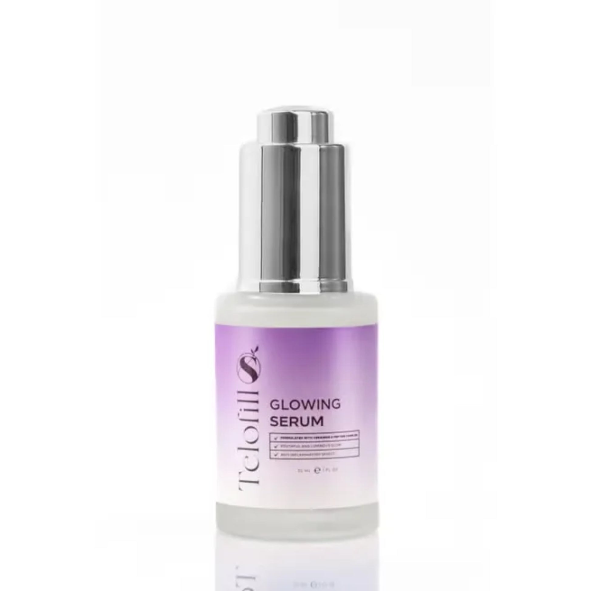Telofill Glowing Serum 30ml for radiant skin
