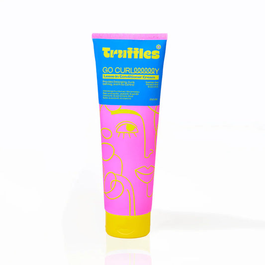 Truffles Go Curly Leave In Conditioner Cream 250ml - كريم بلسم ترافلز للشعر المجعد بدون شطف لترطيب وتحديد التموجات | Lumella
