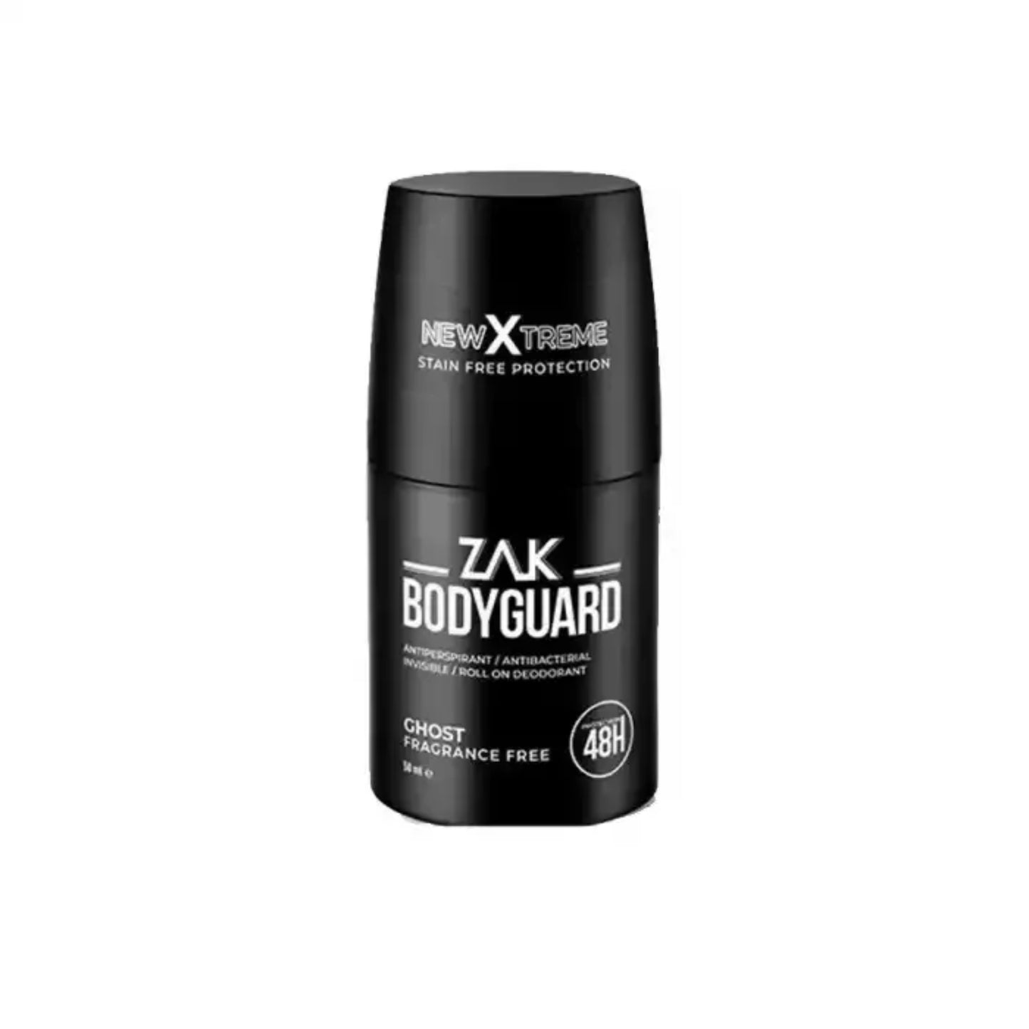 ZAK Bodyguard Ghost Roll-On Deodorant 50ml for odor protection
