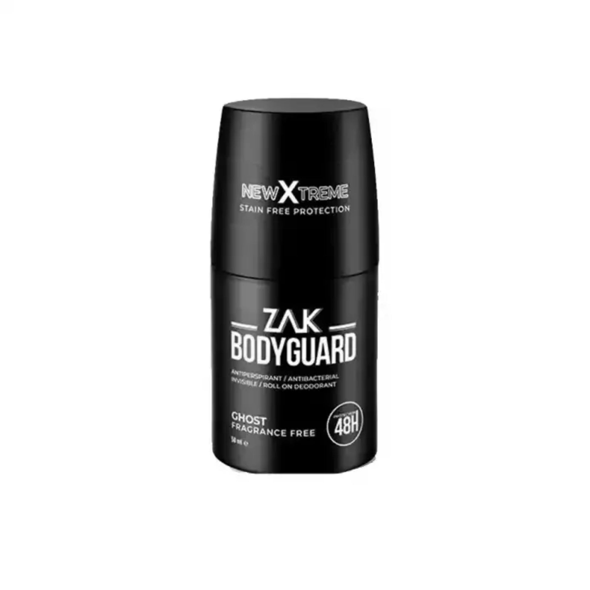 ZAK Bodyguard Ghost Roll-On Deodorant 50ml for odor protection
