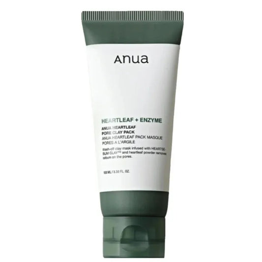 Anua Heartleaf + Enzyme skincare product on a white background
