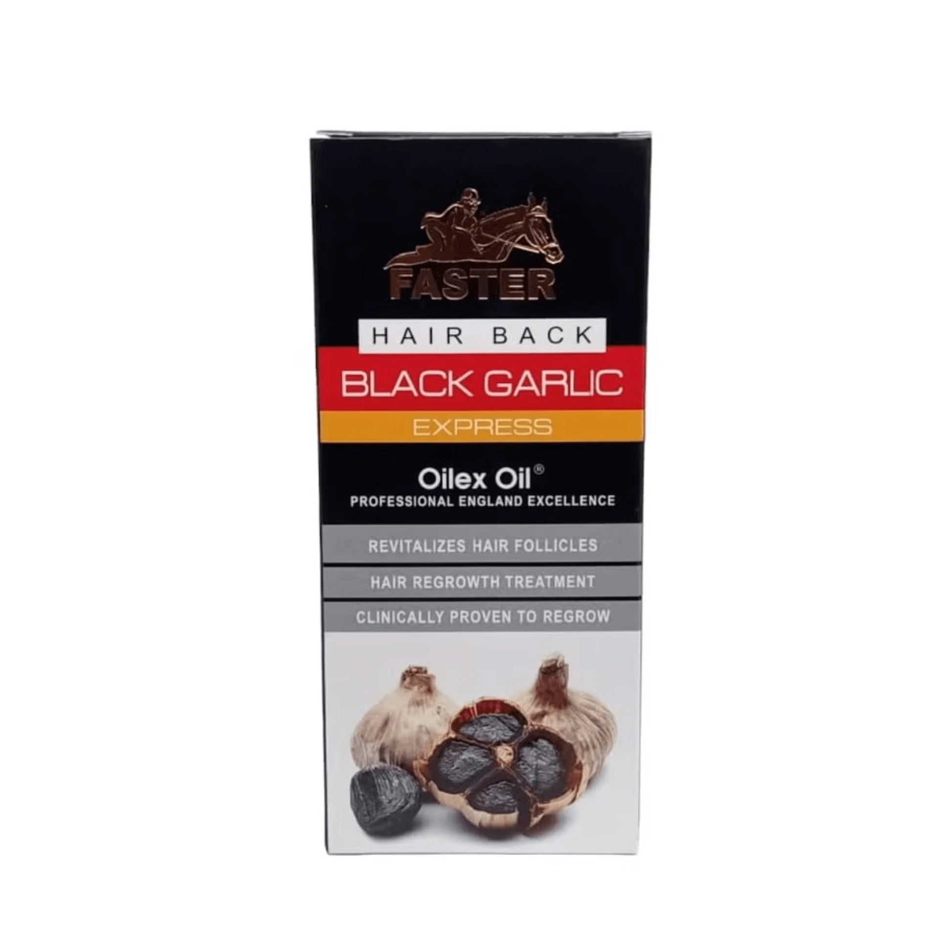 "Faster Black Garlic Oil Concentrate 100ml for reducing hair loss and boosting hair strength"