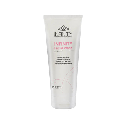 "Infinity Facial Wash 200ml for gentle cleansing and refreshing the skin"