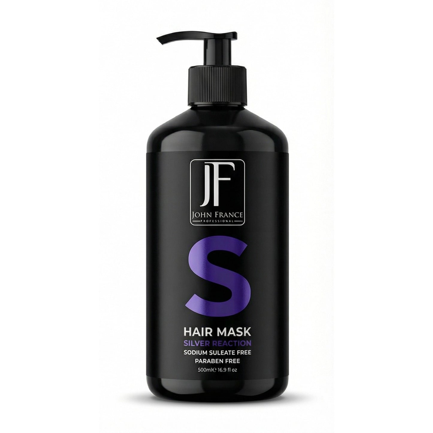 John France Hair Mask Silver Reaction 500ml for silver hair toning
