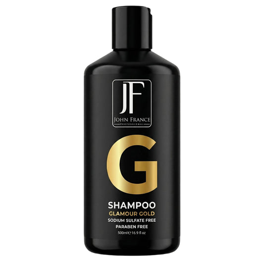 John France Shampoo Glamour Gold 500ml for hair nourishment
