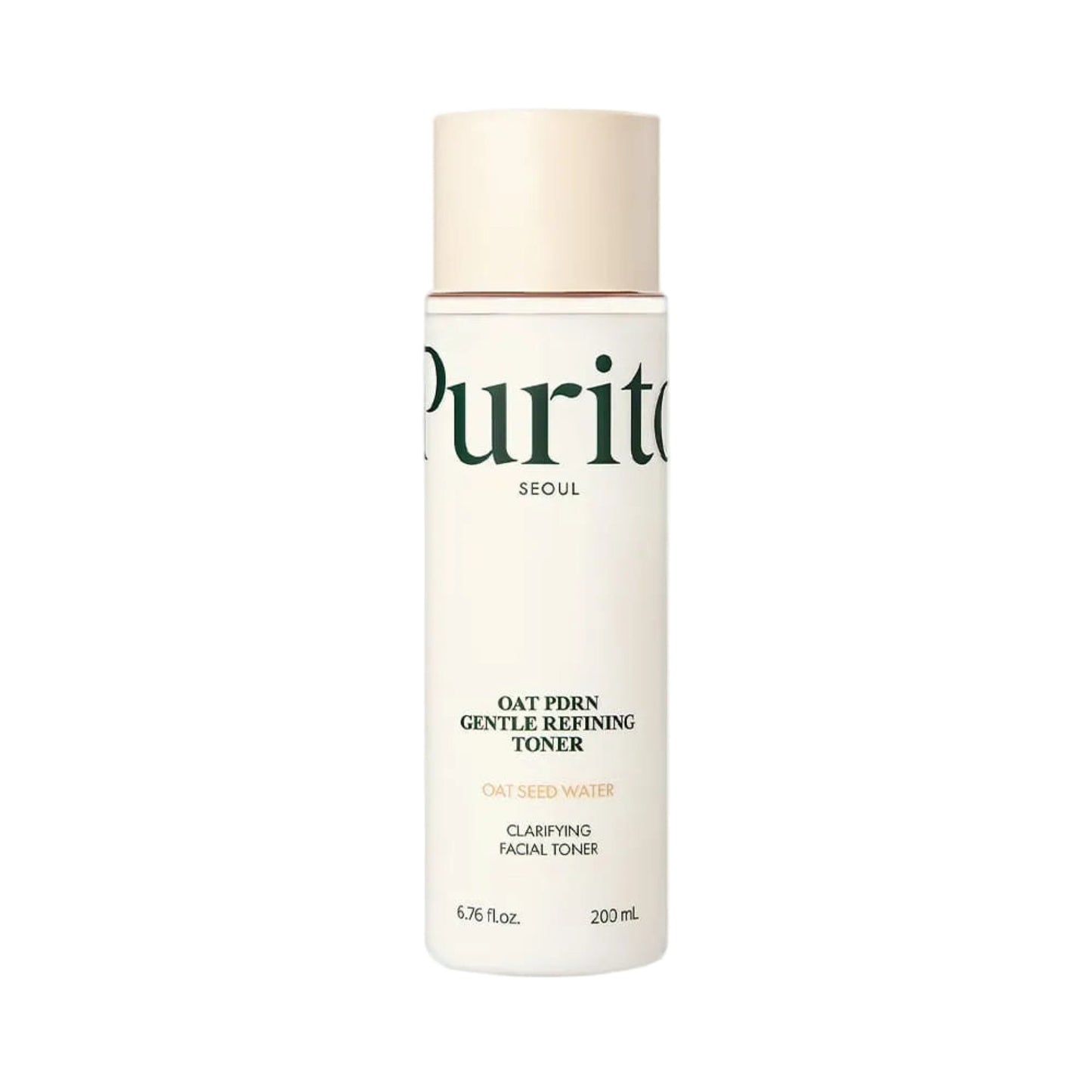 Purito toner bottle on a light gray background